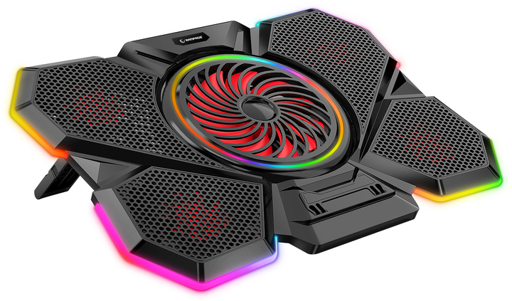 Podstawka pod laptopa Rampage S47 CoolFlow Black (8680096134029) - obraz 1