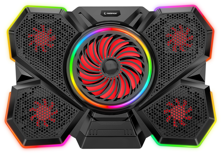 Podstawka pod laptopa Rampage S47 CoolFlow Black (8680096134029) - obraz 2