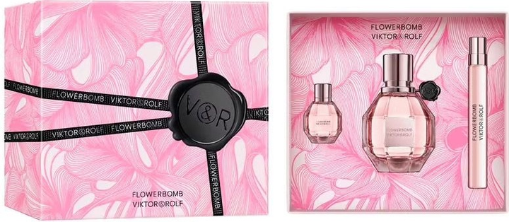 Набір для жінок Viktor and Rolf Flowerbomb Парфумована вода 50 мл + Мініатюра Парфумована вода 10 мл + Мініатюра Парфумована вода 7 мл (3614274141108) - зображення 1