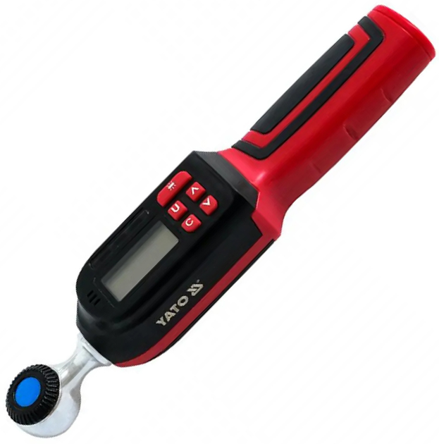 Klucz dynamometryczny z wyświetlaczem cyfrowym YATO kwadrat 1/4" F= 1.5-30 Nm (YT-07893) - obraz 1