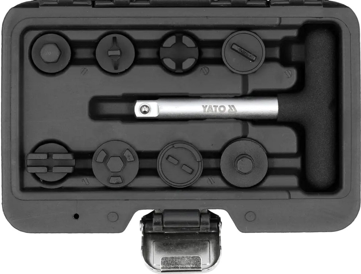Klucze do plastikowych korków spustowych oleju YATO 3/8" 9 szt (YT-05981) - obraz 2