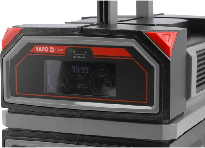 Stacja zasilająca YATO 600 W / 504 Wh / Li-ion (YT-83091) - obraz 3