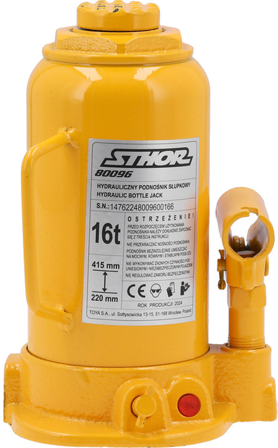 Podnośnik hydrauliczny słupkowy STHOR 16 t 220-415 mm (80096_v) - obraz 1