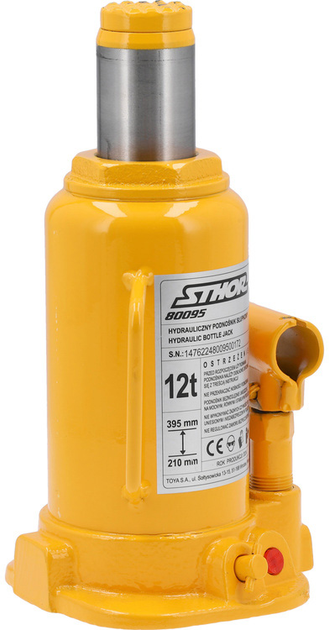 Podnośnik hydrauliczny słupkowy STHOR 12 t 210-395 mm (80095_v) - obraz 2