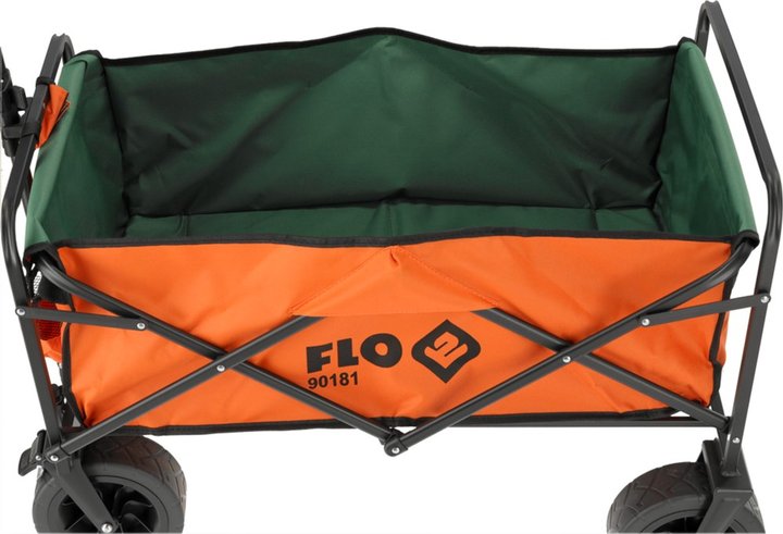 Wózek ogrodowy składany FLO z szerokimi oponami, obciążenie 100 kg (90181_fl) - obraz 3