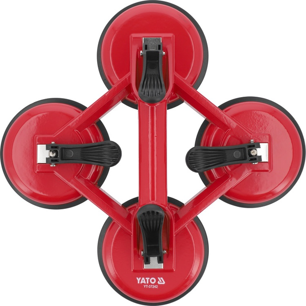 Uchwyt do szyb próżniowy YATO 4 szt x 120 mm, do 180 kg (YT-37242) - obraz 2