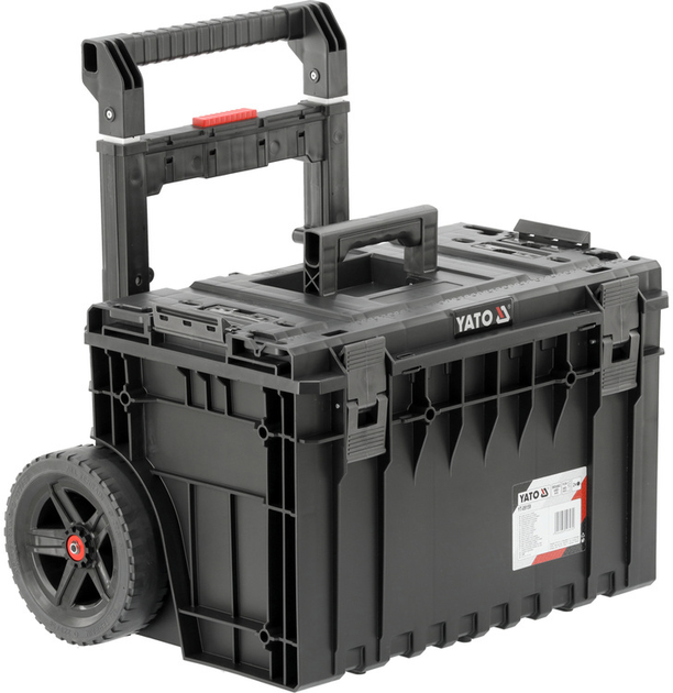 Ящик для інструментів YATO 52V S1, 2 секції, на колесах, з телескопічною ручкою, 660x643x483 мм (YT-09159) - зображення 1
