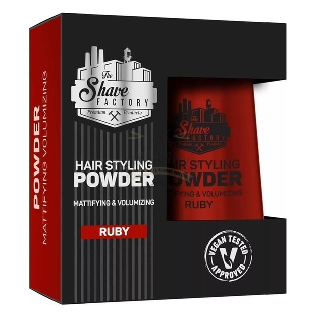 Пудра для укладання волосся The Shave Factory Hair Powder Ruby 20 г - Фото 1 Пудра для укладання волосся The Shave Factory Hair Powder Ruby 20 г - зображення 1