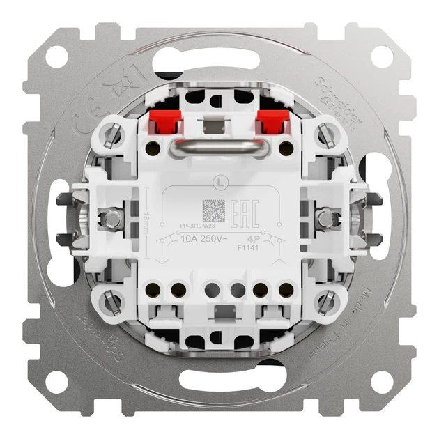 Вимикач для жалюзі кнопковий Schneider Electric Sedna Design з електронним блокуванням чорний SDD114114 - зображення 8