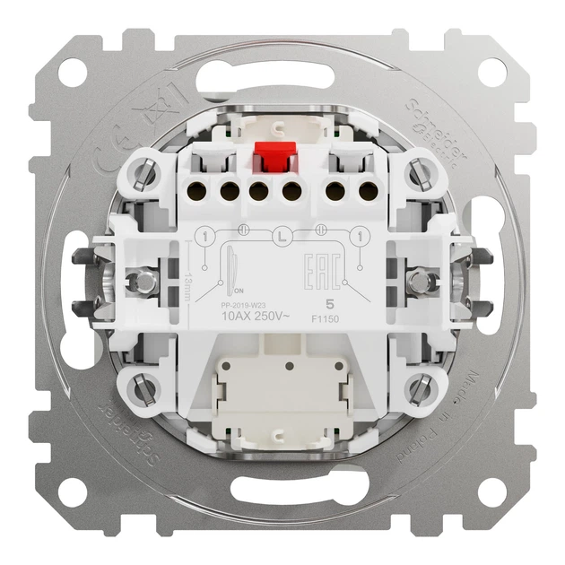 Выключатель двухклавишный Schneider Electric Sedna Design с подсветкой белый SDD111105L - изображение 7