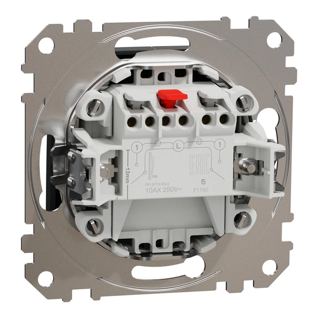 Выключатель двухклавишный Schneider Electric Sedna Design чёрный SDD114105 - изображение 8