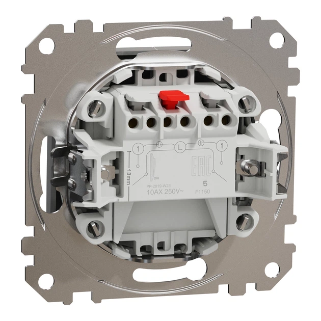 Выключатель двухклавишный Schneider Electric Sedna Design алюминий SDD113105 - изображение 7