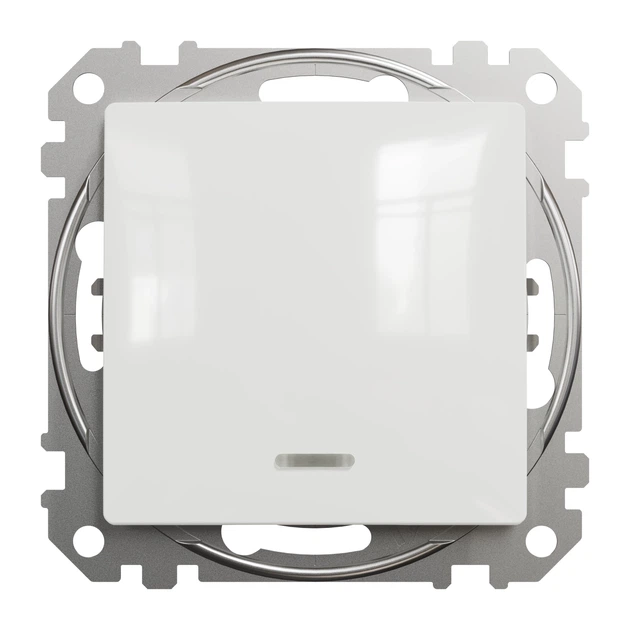 Выключатель одноклавишный Schneider Electric Sedna Design с подсветкой белый SDD111101L - Фото 3 Выключатель одноклавишный Schneider Electric Sedna Design с подсветкой белый SDD111101L - изображение 3