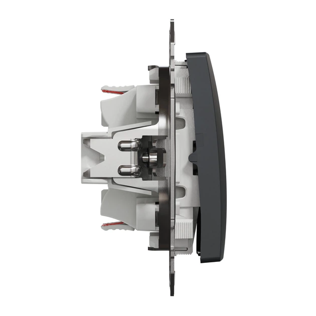 Переключатель двухклавишный Schneider Electric Sedna Design чёрный SDD114108 - Фото 2 Переключатель двухклавишный Schneider Electric Sedna Design чёрный SDD114108 - изображение 2