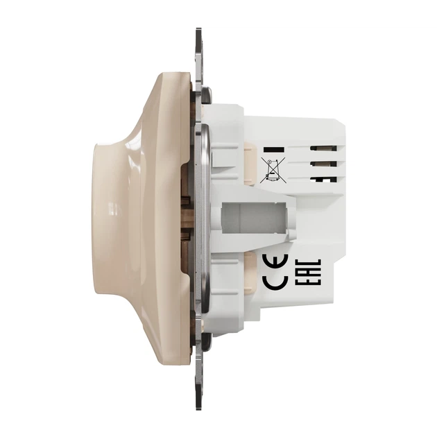 Светорегулятор поворотный Schneider Electric Sedna Design 200 Вт бежевый SDD112502 - изображение 2