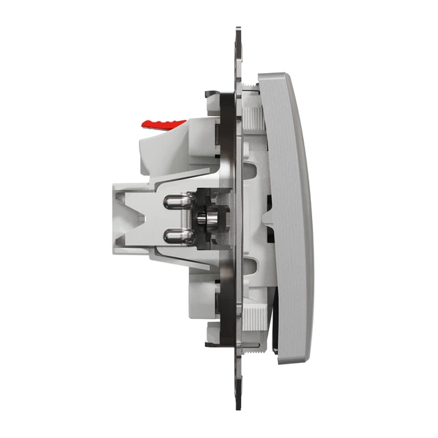 Кнопочный выключатель одноклавишный Schneider Electric Sedna Design алюминий SDD113111 - Фото 2 Кнопочный выключатель одноклавишный Schneider Electric Sedna Design алюминий SDD113111 - изображение 2