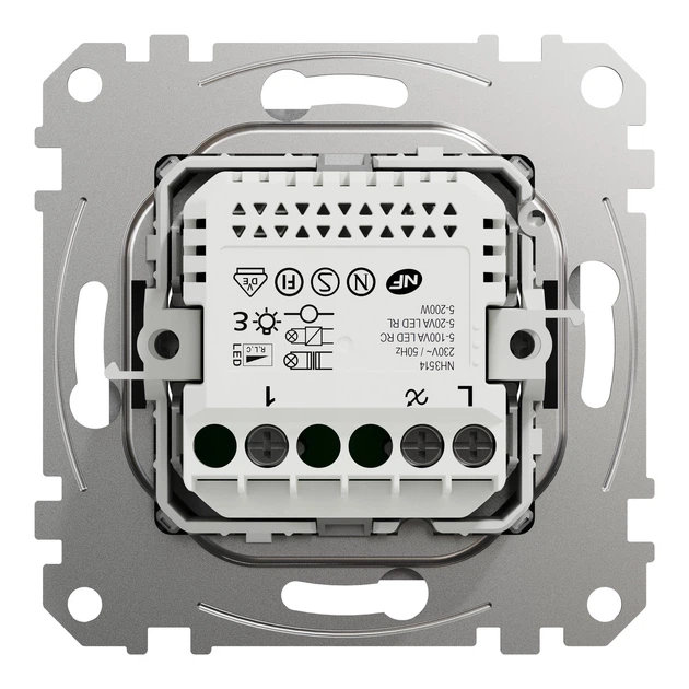 Светорегулятор поворотный Schneider Electric Sedna Design 200 Вт алюминий SDD113502 - Фото 8 Светорегулятор поворотный Schneider Electric Sedna Design 200 Вт алюминий SDD113502 - изображение 8