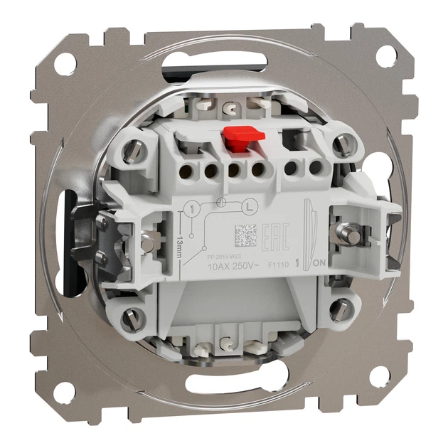 Выключатель одноклавишный Schneider Electric Sedna Design с подсветкой чёрный SDD114101L - изображение 7