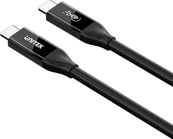 Kabel Unitek USB4 USB-C PD 100W 40 Gbps 8K 2 m Black (C14100ABK01-2M) - obraz 4