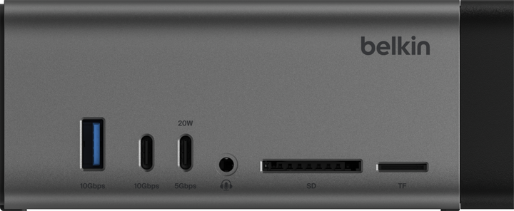 Док-станція Belkin USB-C 11-in-1 Pro GaN Dock 150W Silver-Black (INC020KQSGY) - зображення 2