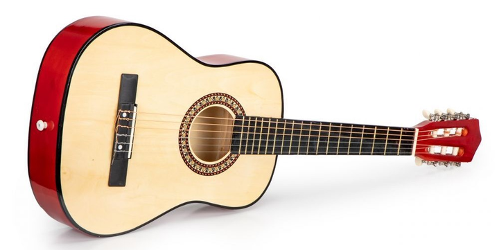 Gitara dla dzieci EcoToys klasyczna drewniana 6 strun HX18026-34 CLASSIC (5903769970728) - obraz 2