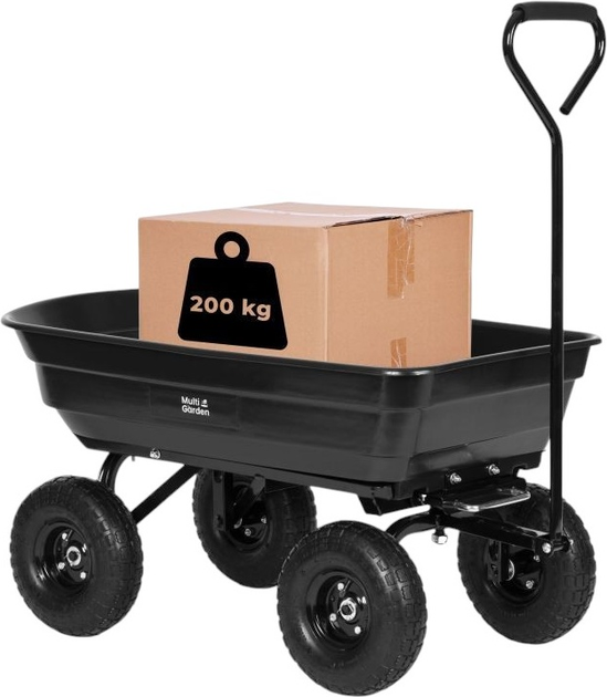 Садовий самоскидний візок ModernHome by Multistore MultiGarden 75Л 200 кг - зображення 10