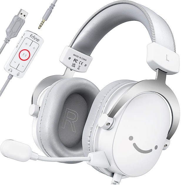 Fifine H9W Gaming (7.1 CH) — ігрова гарнітура з віртуальним 7.1 Surround - зображення 2