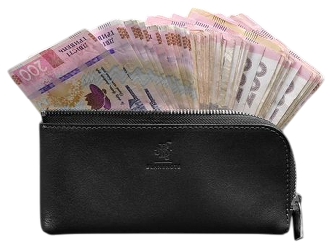 Шкіряне портмоне-купюрник на блискавці з натуральної шкіри Краст великий гаманець для купюр чорний 59825 - Фото 5 Шкіряне портмоне-купюрник на блискавці з натуральної шкіри Краст великий гаманець для купюр чорний 59825 - зображення 5