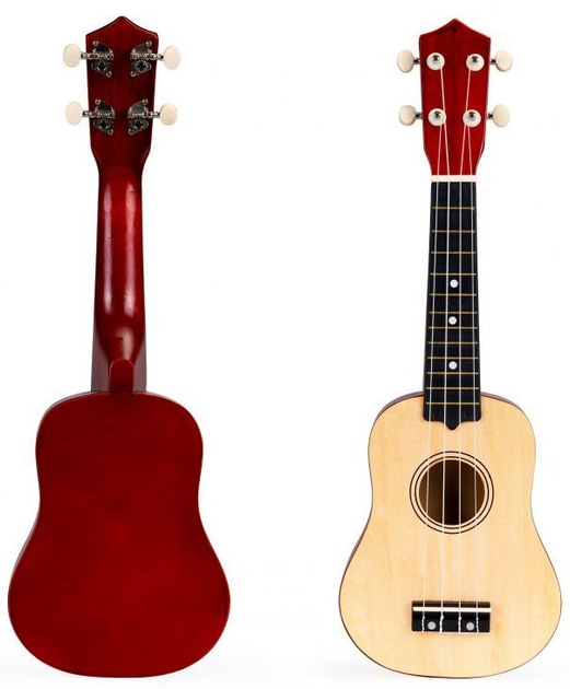 Gitara ukulele dla dzieci EcoToys 4 struny MF019F NATURAL (5903769975815) - obraz 4