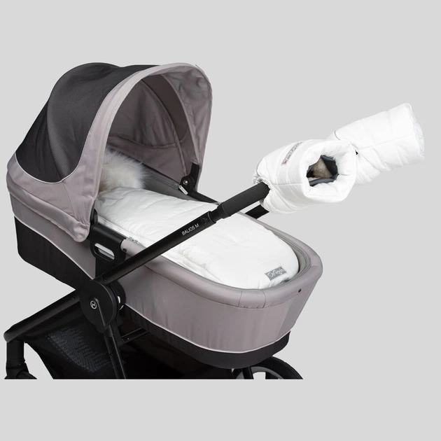 Зимний детский конверт-кокон на овчине для новонароджених DoRechi Baby XS 0-9 месяцев (56-74 см) Белый - изображение 3