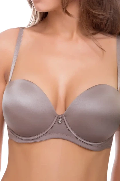 Бюстгальтер push-up подвійний ExtraDouble - Lormar 65B Кавовий - зображення 3