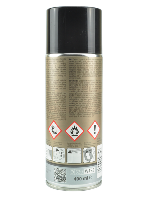 Очиститель контактов K2 Contact Spray аэрозоль 400 мл (W125) - изображение 2