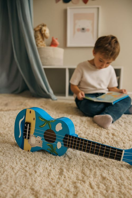 Gitara ukulele dla dzieci EcoToys 4 struny MF019H (5905817007189) - obraz 10