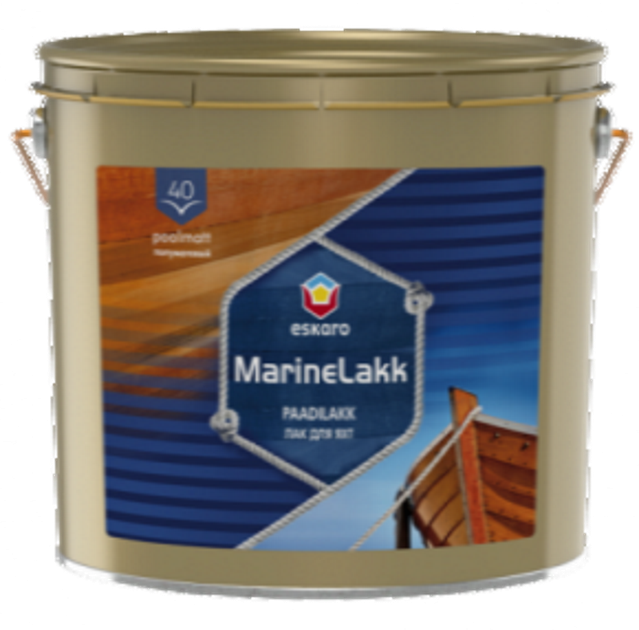 Лак для яхт Eskaro Marine Lakk 40 уретан-алкідний напівматовий 2,4 л - Фото 1 Лак для яхт Eskaro Marine Lakk 40 уретан-алкідний напівматовий 2,4 л - зображення 1