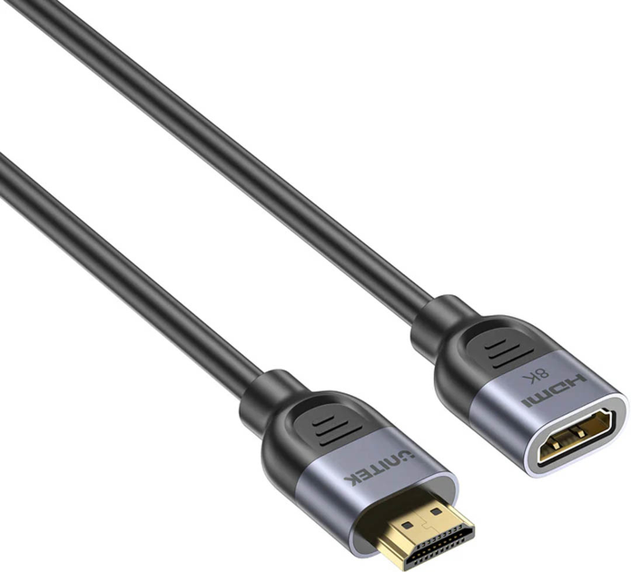 Kabel przedłużacz Unitek Ultra Stream 8K HDMI Extension Cable 1 m Black (C11091AGY01-1M) - obraz 2