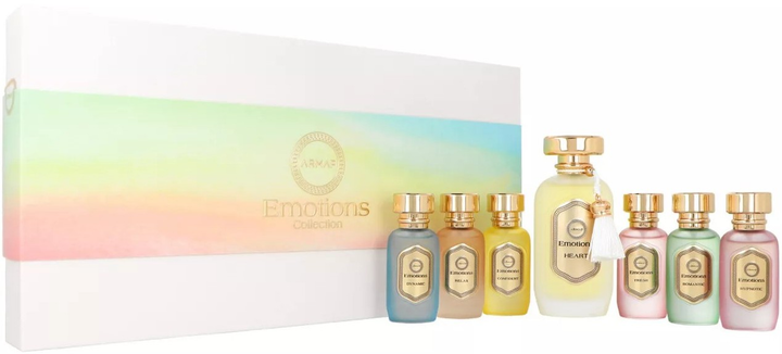 Набір унісекс Armaf Emotions Collection: Heart Парфумована вода 100 мл + Мініатюра Парфумована вода 6 x 15 мл (6294015196405) - зображення 1