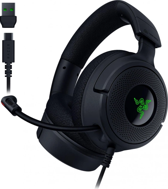 Наушники с микрофоном Razer Kraken V4 X (RZ04-05180100-R3M1) - Фото 2 Наушники с микрофоном Razer Kraken V4 X (RZ04-05180100-R3M1) - изображение 2
