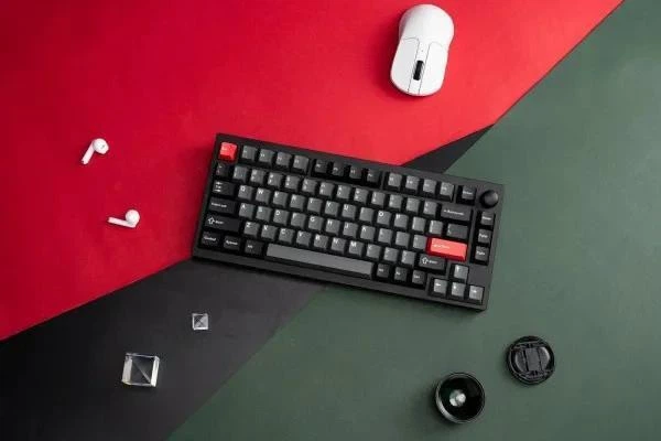 Lemokey P1 Pro（赤）ワイヤレスキーボード Клавіатура Lemokey P1 Pro Keychron Super Red Carbon Black (P1P-M1