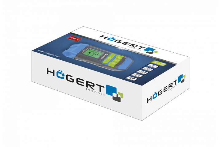Детектор профилей и влаги с гигрометром Hogert для скрытых конструкций (HT4M341) - изображение 3