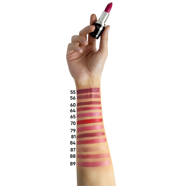 Помада для губ Parisa Cosmetics Perfect Color Lipstick L-03 № 84п Темно-рожева - изображение 4
