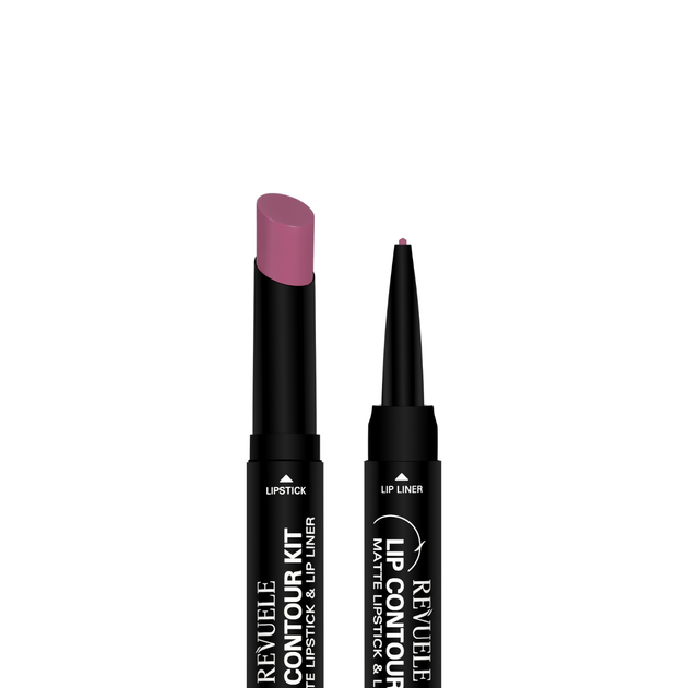 Помада матовая с карандашом для губ 2 в 1 Revuelle Lip Contour Kit тон 03 Сливовая, 1,8 + 0,2 г - Фото 2 Помада матовая с карандашом для губ 2 в 1 Revuelle Lip Contour Kit тон 03 Сливовая, 1,8 + 0,2 г - изображение 2