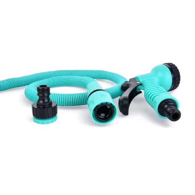 Поливочный шланг Expandable Garden Hose K-50FT 15 м с распылителем Blue (3_06882) - Фото 4 Поливочный шланг Expandable Garden Hose K-50FT 15 м с распылителем Blue (3_06882) - изображение 4
