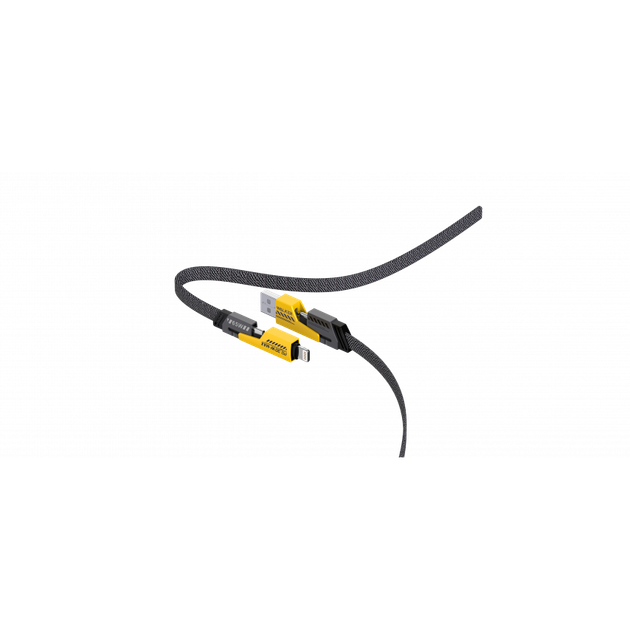 Кабель USB 4в1 WALKER C990 65W трансформер black/yellow - изображение 2