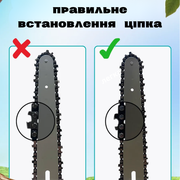 Пила аккумуляторная цепная на 2 шины 2 цепи 8 + 6 дюймов 2 аккумулятора 48В мини электрическая пила для обрезки деревьев и распила дров сада дачи кейс Domotec - изображение 4