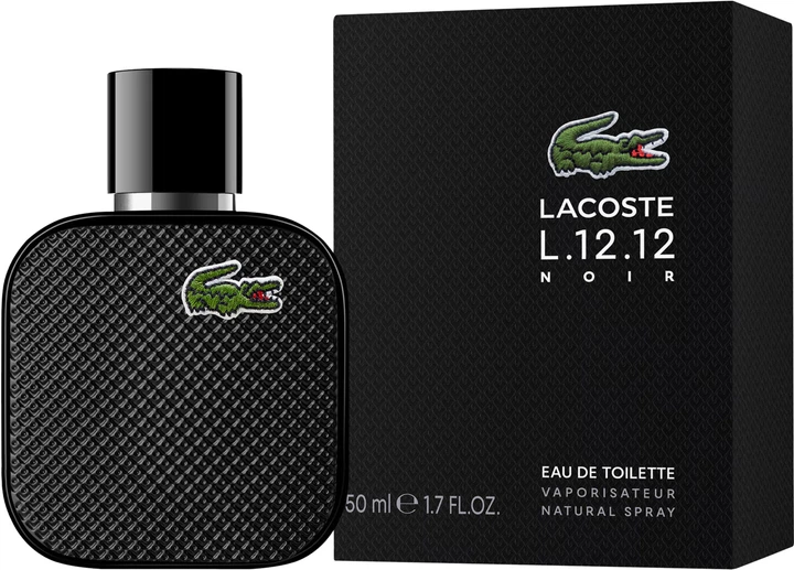 Туалетная вода для мужчин Lacoste L.12.12 Noir 50 мл (3386460149181) - Фото 1 Туалетная вода для мужчин Lacoste L.12.12 Noir 50 мл (3386460149181) - изображение 1
