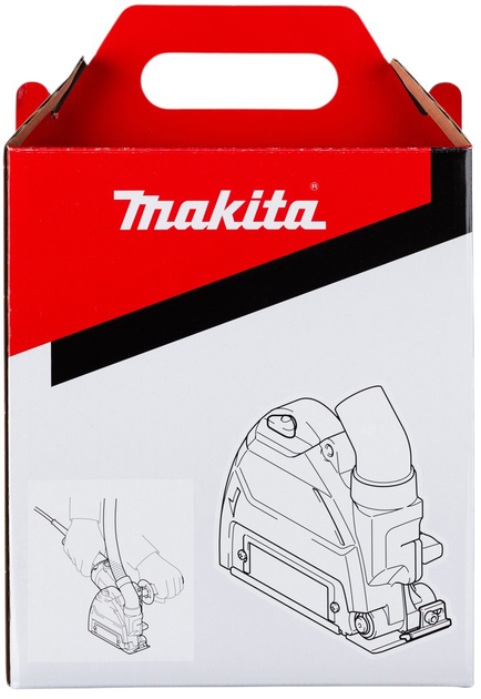 Пилозахисний кожух для кутової шліфувальної машини Makita 125 мм, Ø 32/37 мм 196845-3 (0088381442527) - зображення 3