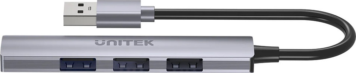 USB Hub Unitek 4-in-1 USB-A Space Grey (4894160050090) - obraz 3