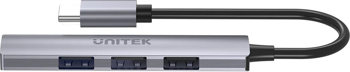 USB Hub Unitek 4-in-1 USB-C Space Grey (4894160050106) - obraz 3