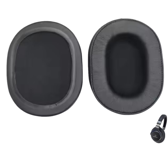 Амбушюры для Audio-Technica ATH MSR7, MSR7BK, DSR7BT black черные - изображение 2