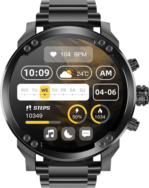 Smartwatch Enter Grand Daddy 57mm Black (GD.99.T.14.114) - obraz 3